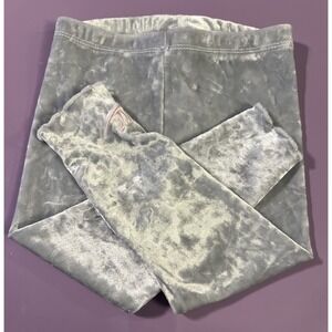 Nike Leggings 18M Baby Infant Velvet Gray Pink Logo Scallop Hem Sweet Girly